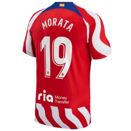 Atlético Madrid Fußballtrikots 2022-23 Álvaro Morata 19 Heimtrikot
