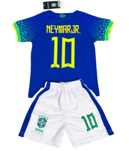 Brasilien Neymar Jr 10 Kinder Auswärtstrikot 2022