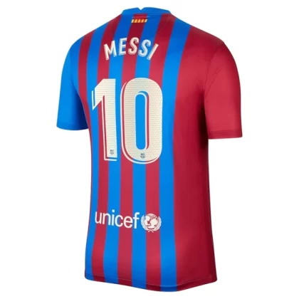 FC Barcelona Fußballtrikots 2021-22 Lionel Messi 10 Heimtrikot