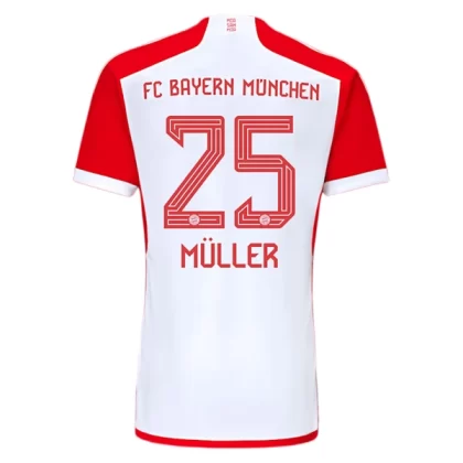 FC Bayern München Fußballtrikots 2023-24 Thomas Müller 25 Heimtrikot