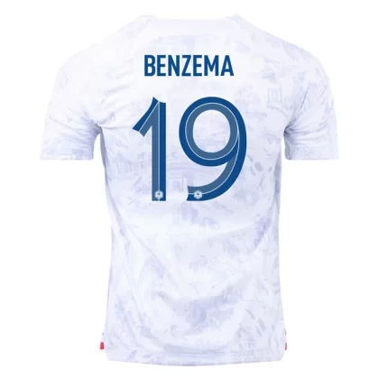 Frankreich Fußballtrikots Karim Benzema 19 Auswärtstrikot 2022
