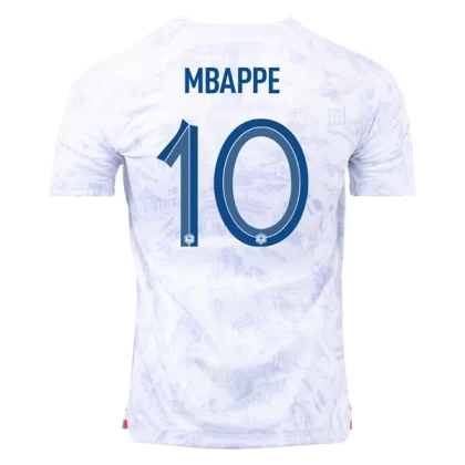 Frankreich Fußballtrikots Kylian Mbappé 10 Auswärtstrikot 2022