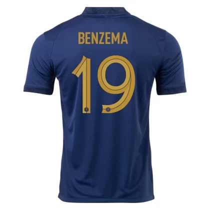 Frankreich Karim Benzema 19 Heimtrikot 2022