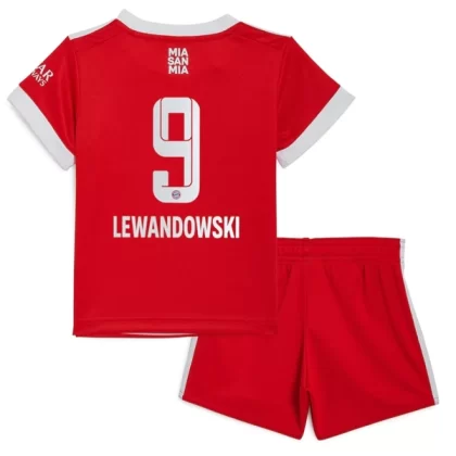 Günstige FC Bayern München Robert Lewandowski 9 Kinder Heim Trikotsatz 2022-23