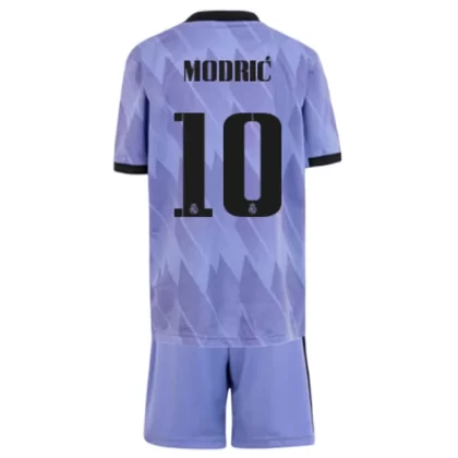 Günstige Real Madrid Luka Modrić 10 Kinder Auswärts Trikotsatz 2022-23