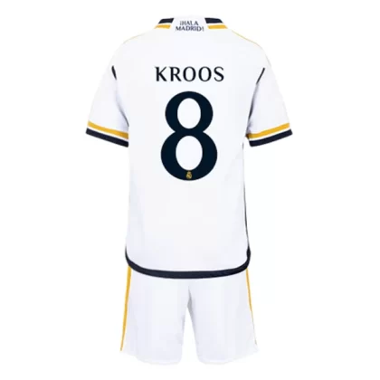 Günstige Real Madrid Toni Kroos 8 Kinder Heim Trikotsatz 2023/24
