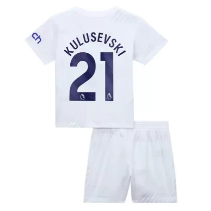 Günstige Tottenham Hotspur Kulusevski 21 Kinder Heim Trikotsatz 2023/24