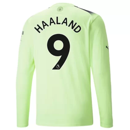 Manchester City Fußballtrikots 2022-23 Erling Haaland 9 Langarm 3. trikot