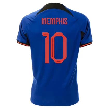Niederlande Memphis Depay 10 Auswärtstrikot 2022
