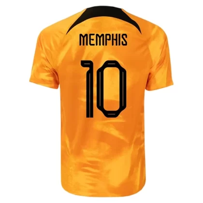 Niederlande Memphis Depay 10 Heimtrikot 2022
