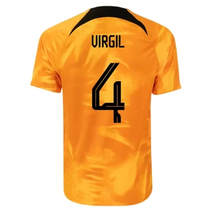 Niederlande Virgil van Dijk 4 Heimtrikot 2022