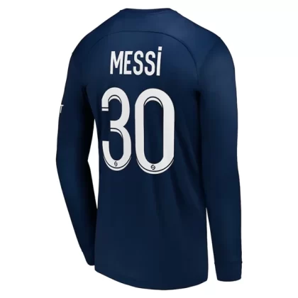 Paris Saint Germain PSG Fußballtrikots 2022-23 Lionel Messi 30 Langarm Heimtrikot