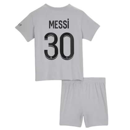 Paris Saint Germain PSG Trikotsatz Kinder 2022-23 Lionel Messi 30 Auswärtstrikot