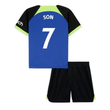 Tottenham Hotspur Son Heung-min 7 Auswärtstrikot Kit Kinder 2022-23