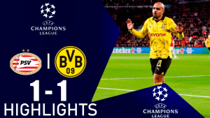 Im Hinspiel des Champions-League-Viertelfinals trennte sich Dortmund vom PSV 1:1