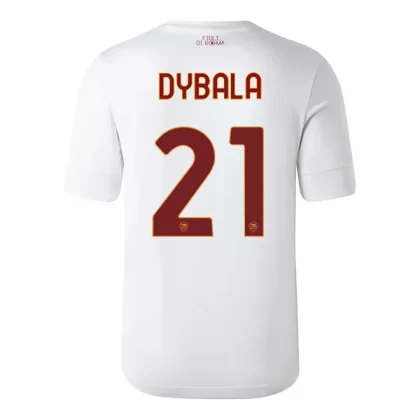 AS Roma Fußballtrikots 2022-23 Paulo Dybala 21 Auswärtstrikot