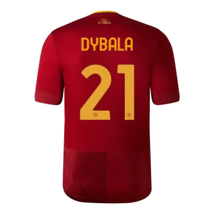 AS Roma Fußballtrikots 2022-23 Paulo Dybala 21 Heimtrikot