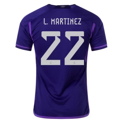 Argentinien L. Martinez 22 Auswärtstrikot 2022