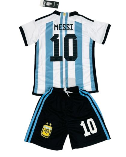 Argentinien Messi 10 Heimtrikot Kit Kinder 2022 2023