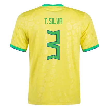 Brasilien Fußballtrikots T. Silva 3 Heimtrikot 2022