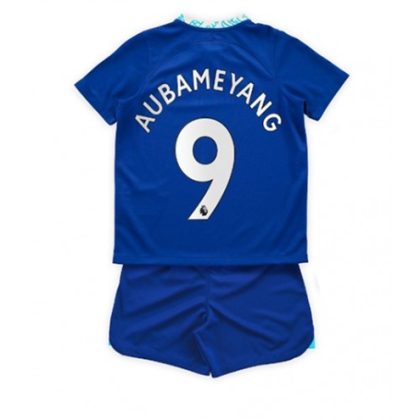 Chelsea Aubameyang 9 Heimtrikot Kit Kinder 2022-23