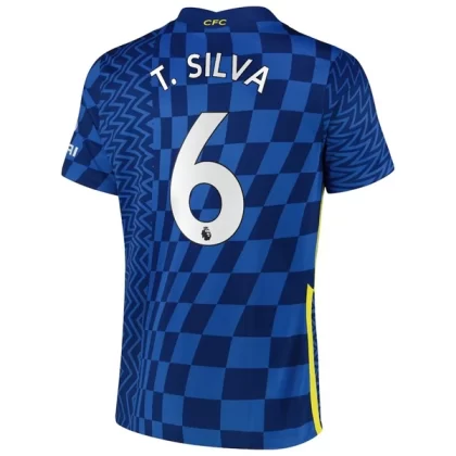 Chelsea Fußballtrikots 2021-22 T.Silva 6 Heimtrikot