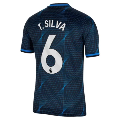 Chelsea Fußballtrikots 2023-24 T.Silva 6 Auswärtstrikot