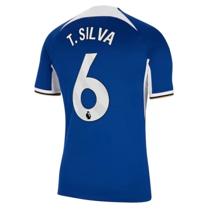 Chelsea Fußballtrikots 2023-24 T.Silva 6 Heimtrikot
