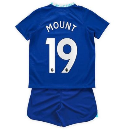 Chelsea Mason Mount 19 Heimtrikot Kit Kinder 2022-23