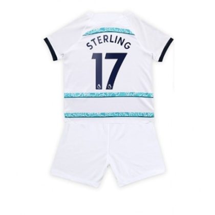 Chelsea Raheem Sterling 17 Auswärtstrikot Kit Kinder 2022-23