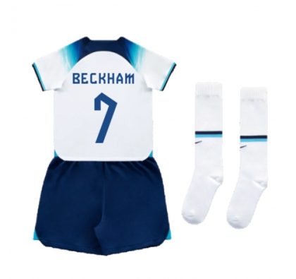 England Beckham 7 Heimtrikot Kit Kinder 2022