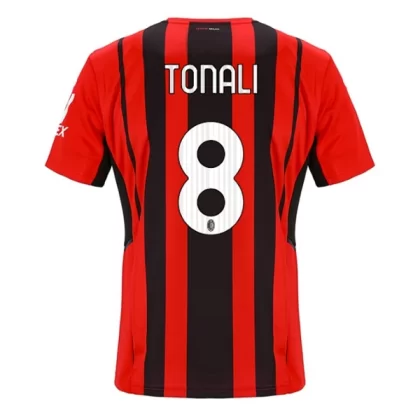 Günstige AC Milan Tonali 8 Heimtrikot 2021-22 2021-22