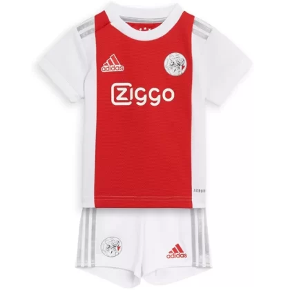 Günstige AFC Ajax Kinder Heim Trikotsatz 2021-22
