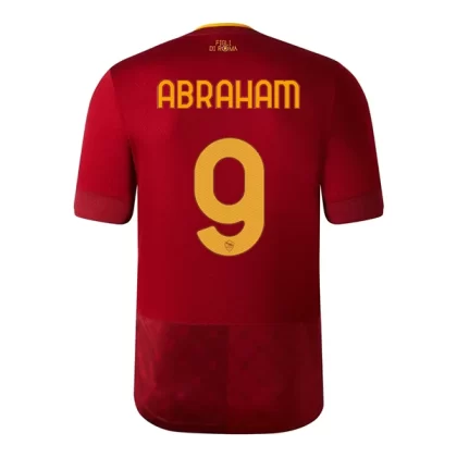 Günstige AS Roma Abraham 9 Heimtrikot 2022-23