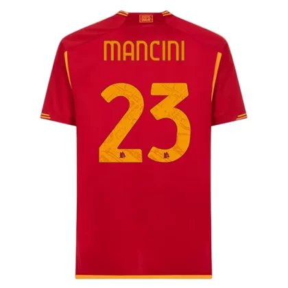 Günstige AS Roma Mancini 23 Heimtrikot 2023/24
