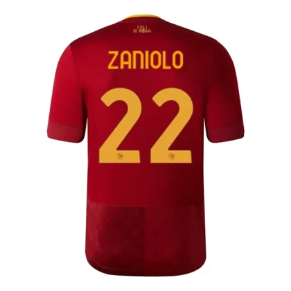 Günstige AS Roma Zaniolo 22 Heimtrikot 2022-23