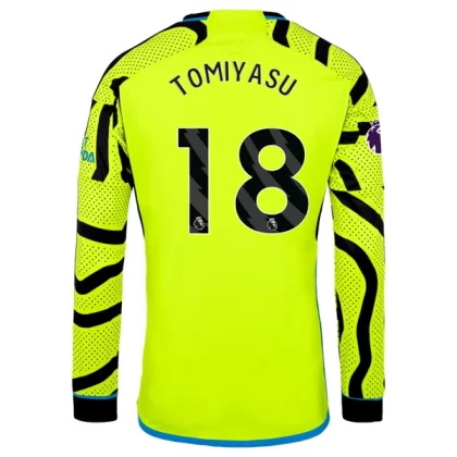 Günstige Arsenal Tomiyasu 18 Langarm Auswärtstrikot 2023/24