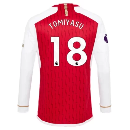 Günstige Arsenal Tomiyasu 18 Langarm Heimtrikot 2023/24