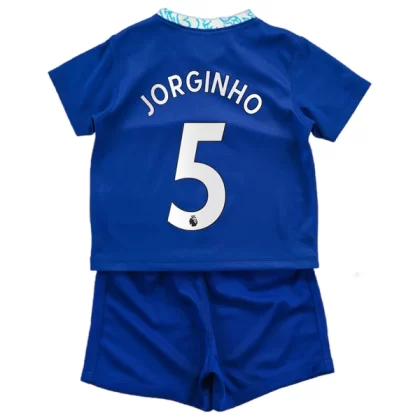 Günstige Chelsea Jorginho 5 Kinder Heim Trikotsatz 2022-23