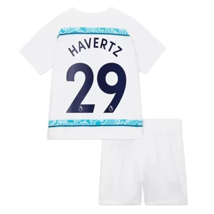 Günstige Chelsea Kai Havertz 29 Kinder Auswärts Trikotsatz 2022-23