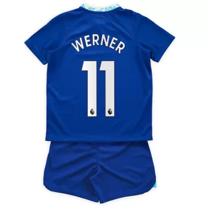 Günstige Chelsea Werner 11 Kinder Heim Trikotsatz 2022-23
