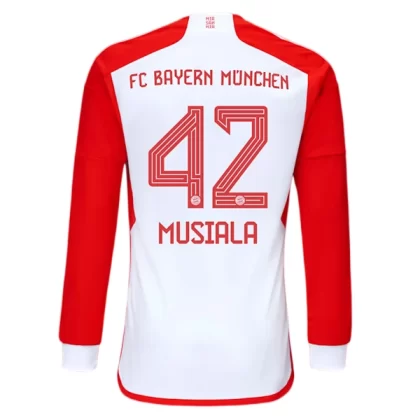 Günstige FC Bayern München Jamal Musiala 42 Langarm Heimtrikot 2023/24