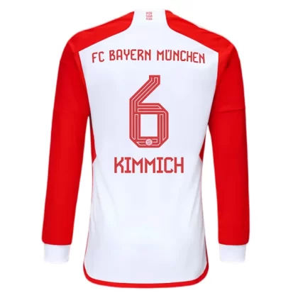 Günstige FC Bayern München Joshua Kimmich 6 Langarm Heimtrikot 2023/24