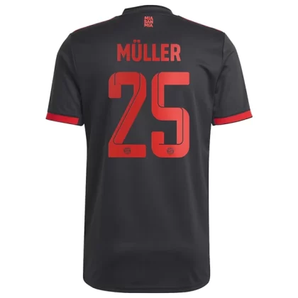 Günstige FC Bayern München Thomas Müller 25 3. Ausweichtrikot 2022-23