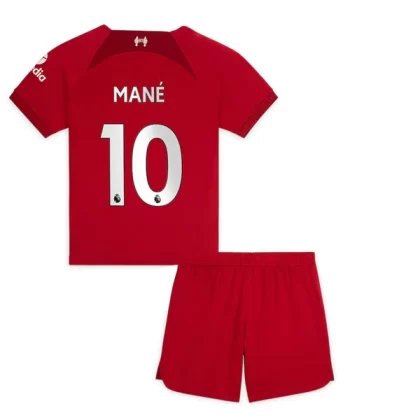 Günstige Liverpool Sadio Mané 10 Kinder Heim Trikotsatz 2022-23