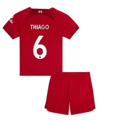 Günstige Liverpool Thiago 6 Kinder Heim Trikotsatz 2022-23