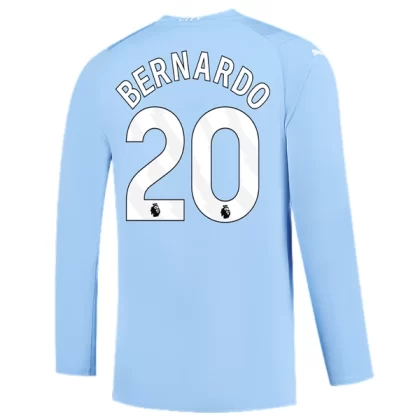 Günstige Manchester City Bernardo Silva 20 Langarm Heimtrikot 2023/24