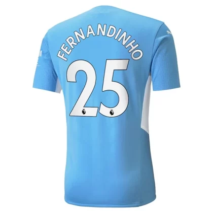 Günstige Manchester City Fernandinho 25 Heimtrikot 2021-22