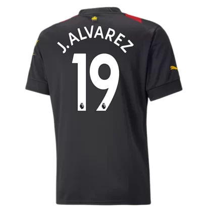 Günstige Manchester City J. Alvarez 19 Auswärtstrikot 2022-23