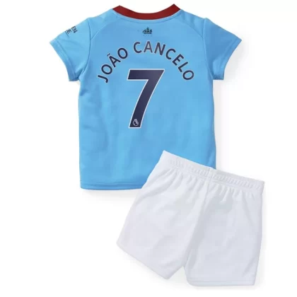 Günstige Manchester City Joao Cancelo 7 Kinder Heim Trikotsatz 2022-23